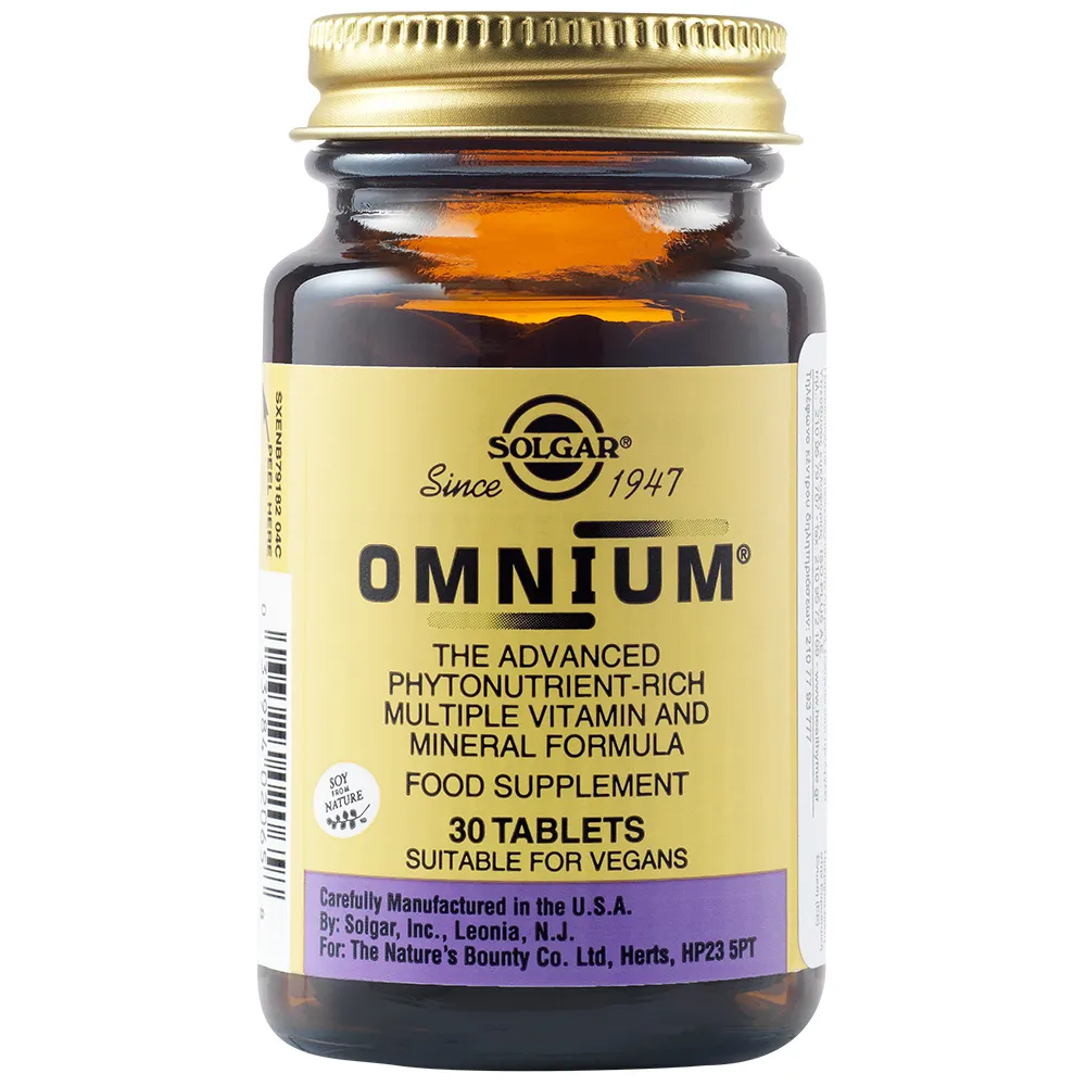 Multivitamine si minerale Omnium, 30 tablete, Solgar