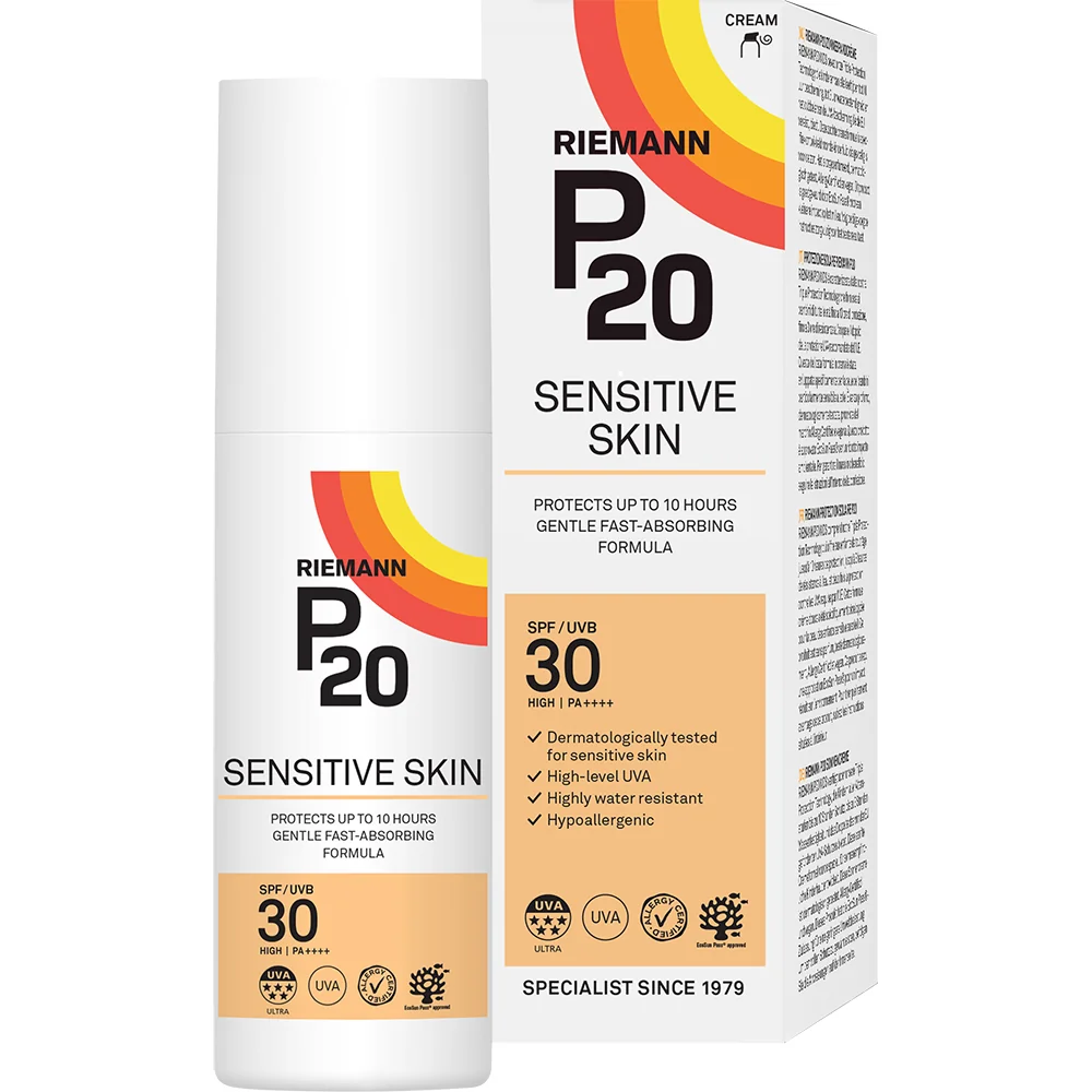 Crema de fata si corp cu factor de protectie SPF 30 P20 Sensitive, 100ml, Riemann