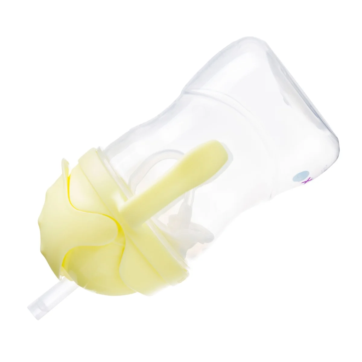 Cana cu pai pentru +6 luni Galben, 240ml, Bbox