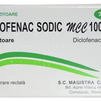 Diclofenac Sodic MCC 100mg, 10 supozitoare, Magistra