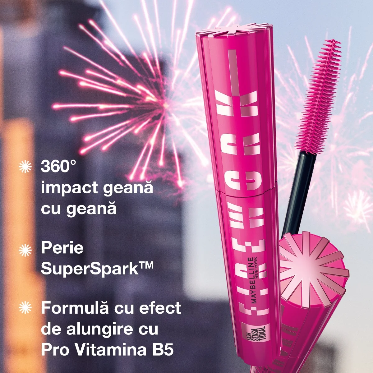 Mascara Lash Sensational Firework, 10ml, Maybelline