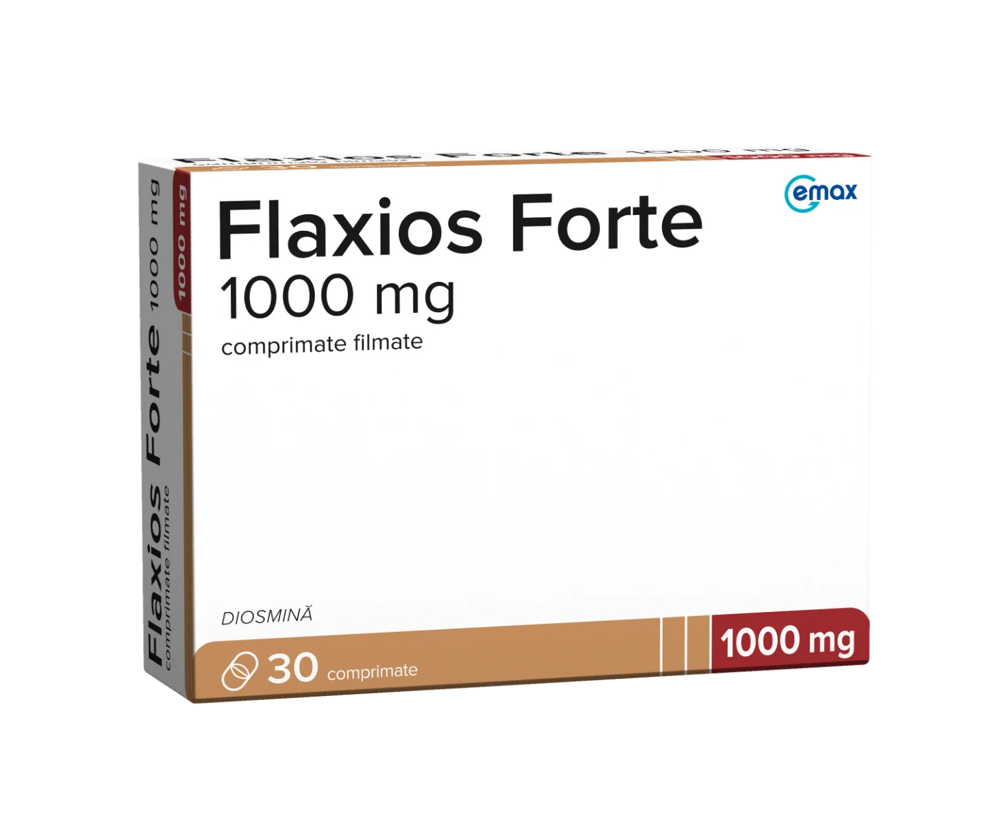 Flaxios Forte 1000mg, 30 comprimate filmate, Gemax