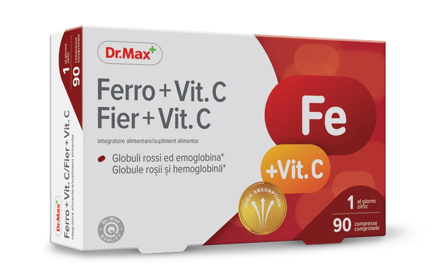 Dr. Max Fier + Vitamina C, 90 comprimate filmate 