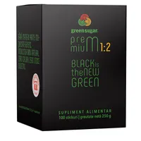 Green Sugar Premium 1:2, 100 stickuri, Laboratoarele Remedia
