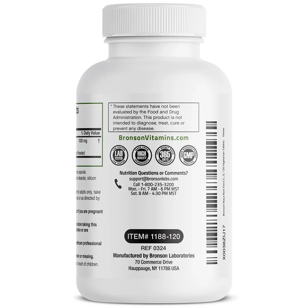 Ultra Extract Radacina Maca 4000mg, 120 capsule, Bronson Laboratories