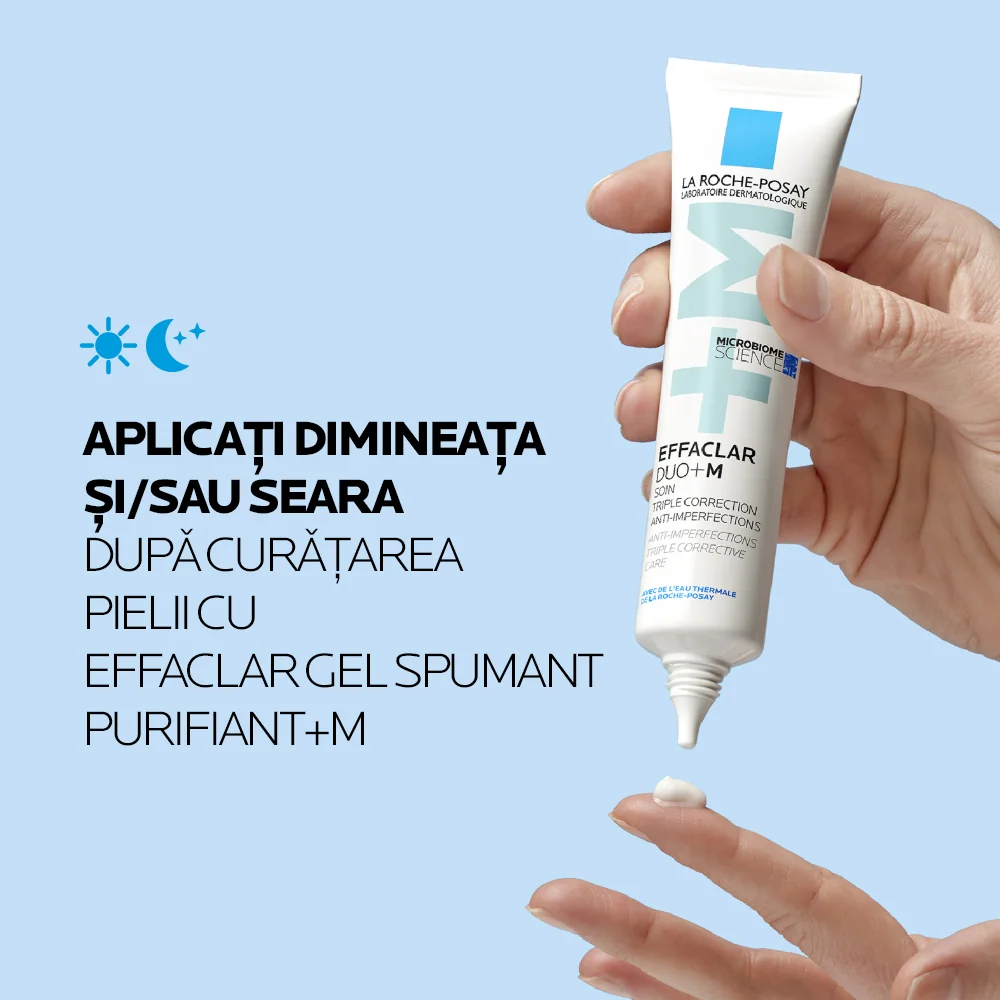 Gel-crema anti-imperfectiuni Effaclar Duo+M, 40ml, La Roche-Posay