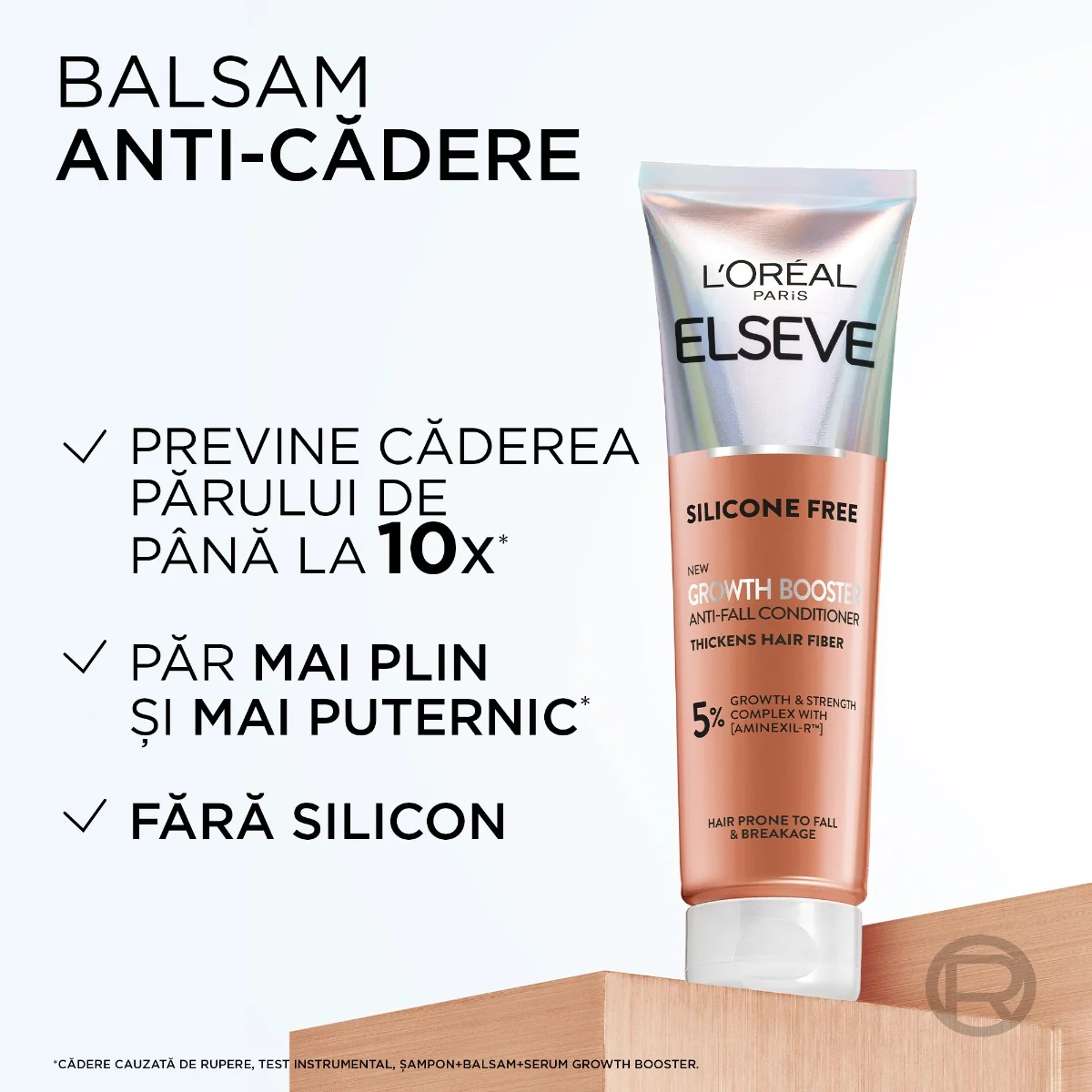 Balsam impotriva caderii parului Growth Booster Complex Aminexil 5%, 150ml, Elseve
