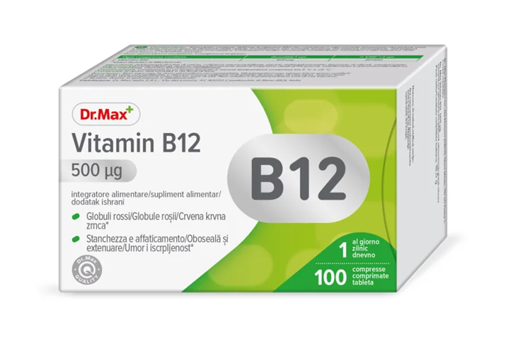 Dr. Max Vitamin B12 500mcg, 100 comprimate filmate