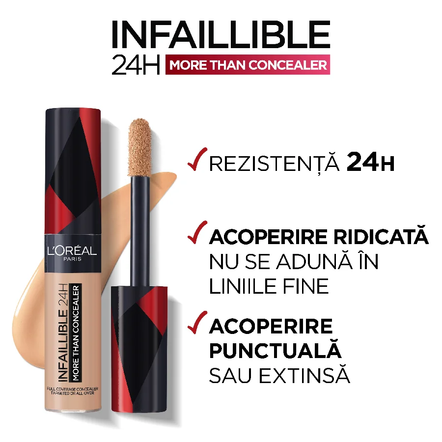 Corector Infaillible 24H More Than Cocealer 329 Cashew, 11ml, L'Oreal Paris