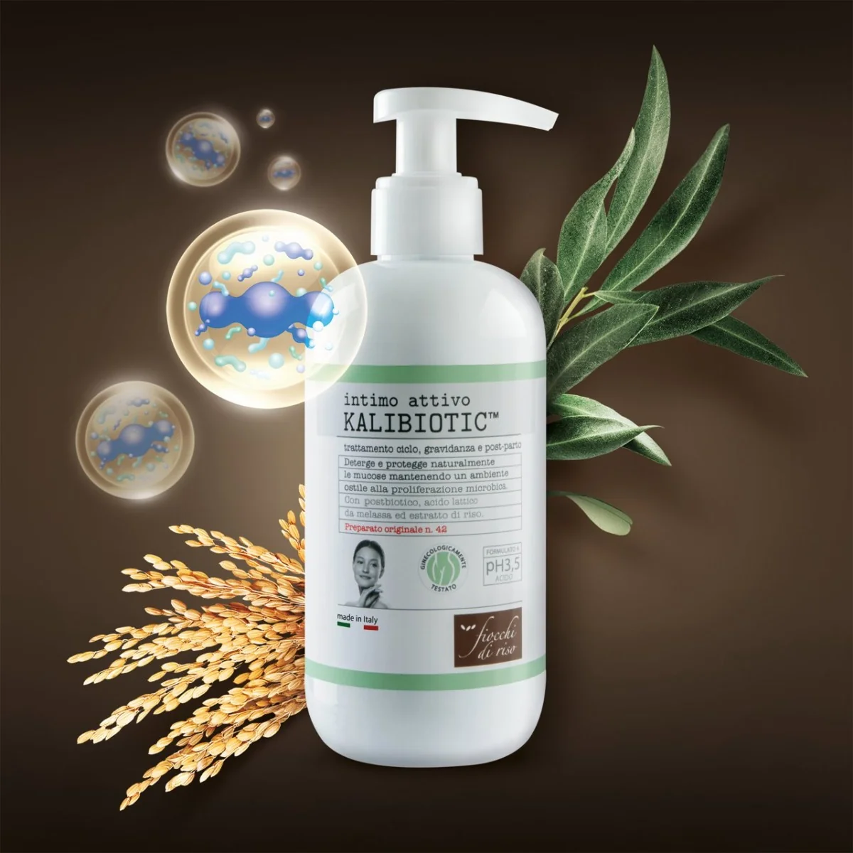 Gel intim de curatare cu extract de orez, 240ml, Fiocchi di Riso