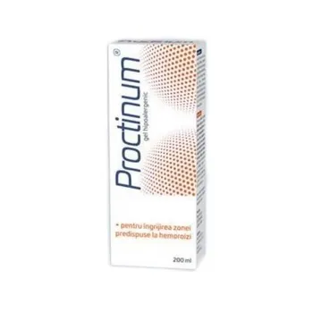 Proctinum gel hipoalergenic pentru igiena ano-rectala, 200 ml, Zdrovit 