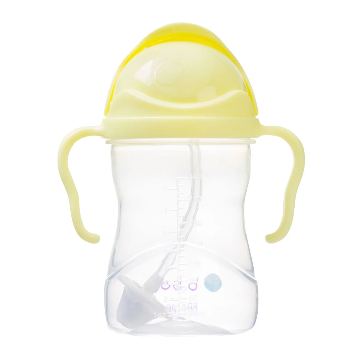 Cana cu pai pentru +6 luni Galben, 240ml, Bbox