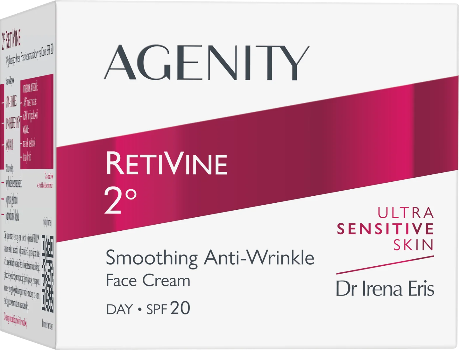 Crema de zi antirid cu efect de netezire RetiVine 2 SPF20, 50ml, Agenity
