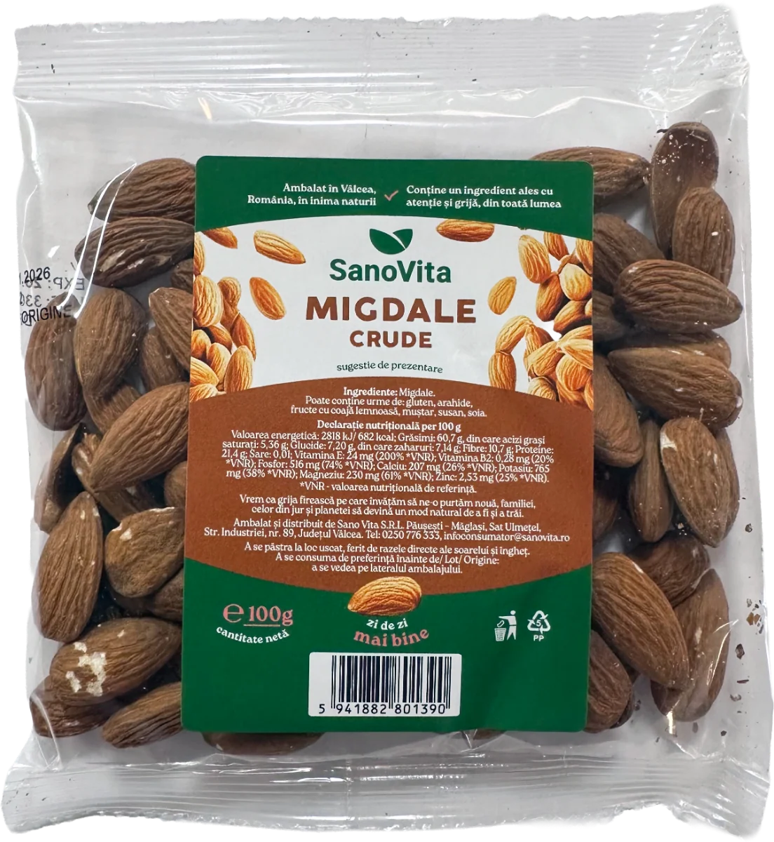 Migdale, 100g, SanoVita
