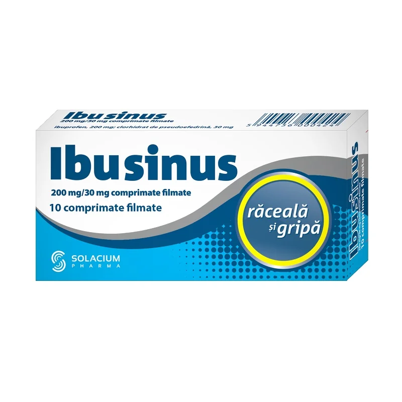 Ibusinus reaceala si gripa, 10 comprimate, Solacium
