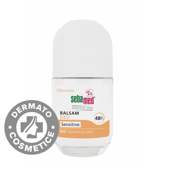 Deodorant balsam roll-on pentru piele sensibila Sensitive, 50ml, Sebamed