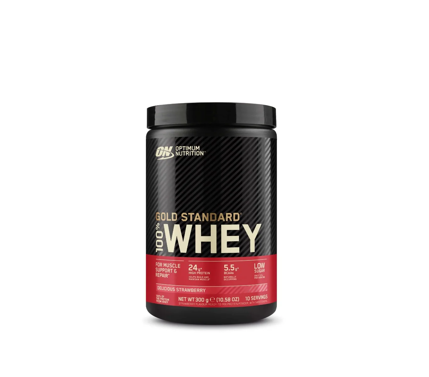 Pudra proteica 100% Whey Gold Standard Capsuni, 300g, Optimum Nutrition