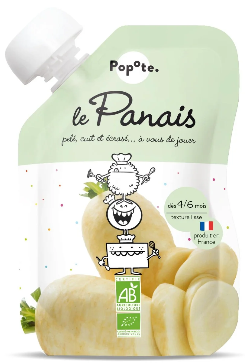 Piure cu pastarnac 4-6 luni Bio, 120g, Popote
