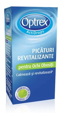 Optrex picaturi oftalmice revitalizante pentru ochi obositi, 10 ml, Reckitt Benckiser
