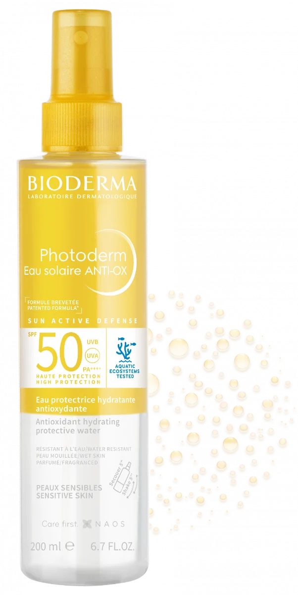 Apa de protectie solara antioxidanta SPF50 Photoderm Anti-OX, 200ml, Bioderma