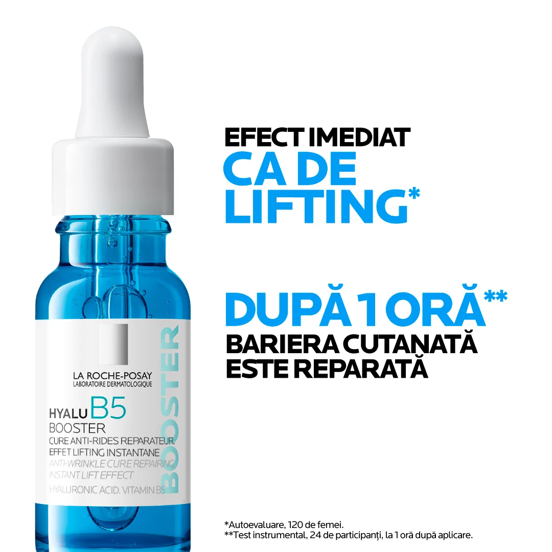 Ser concentrat antirid cu efect imediat ca de lifting Hyalu B5, 15ml, La Roche-Posay