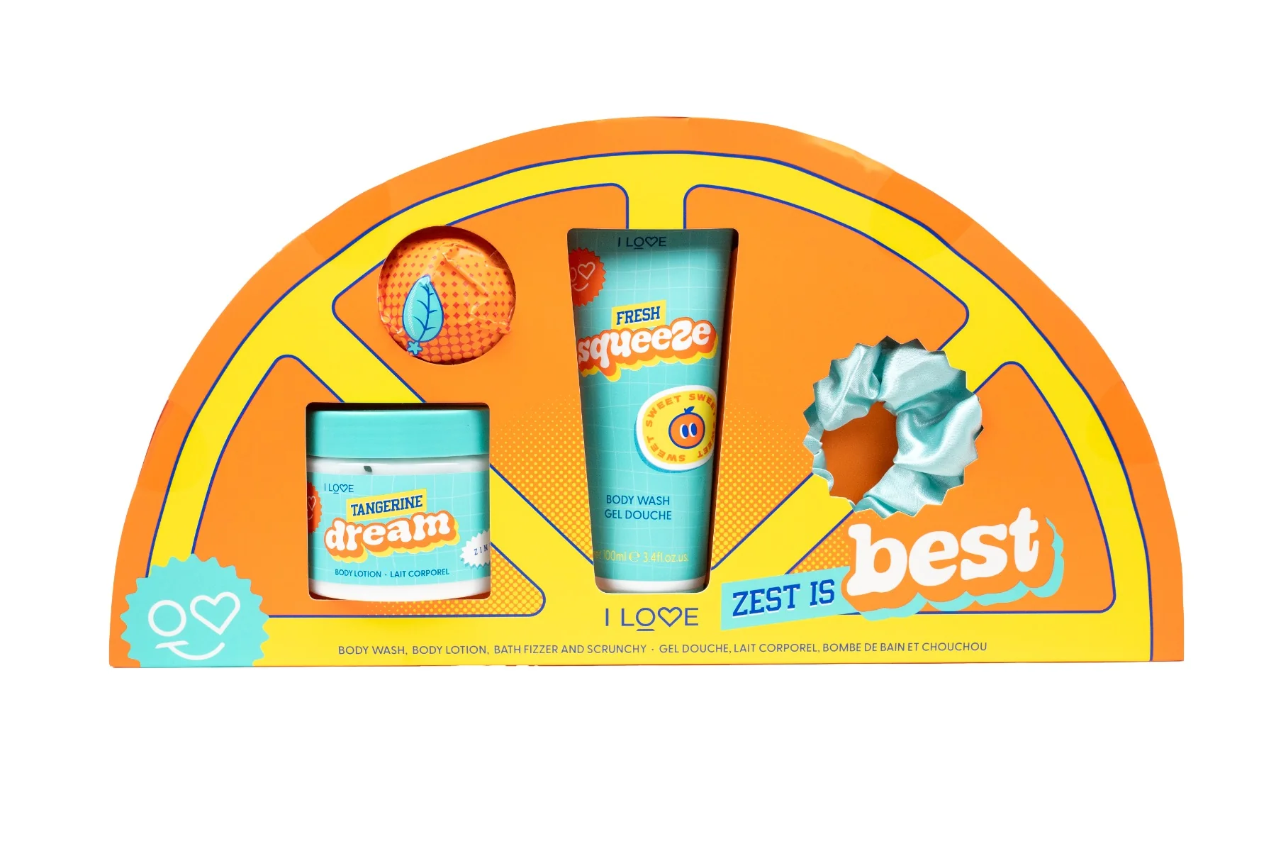 Set de baie Zest is Best, 1 bucata, I Love Cosmetics 