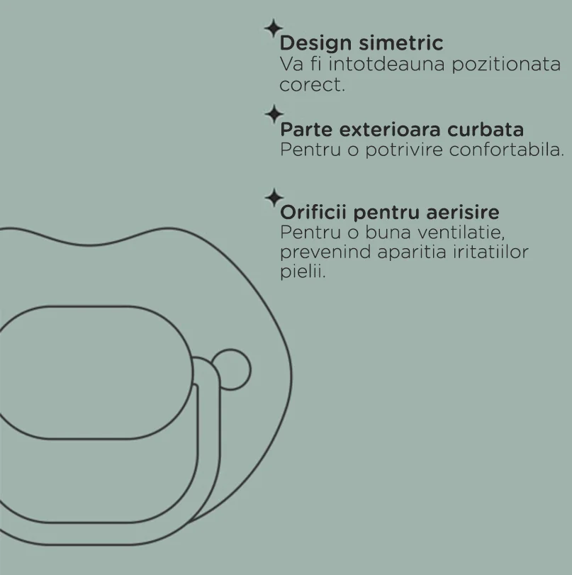 Suzeta Anytime pentru 0-6 luni model ratusca, 2 bucati, Tommee Tippee
