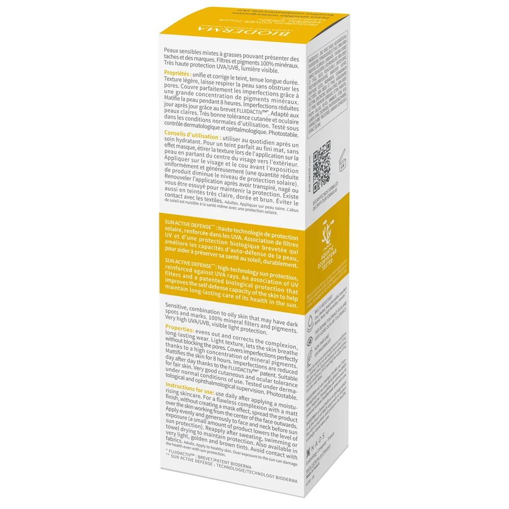 Fluid Cover Touch cu SPF50+ ten deschis Photoderm, 40g, Bioderma