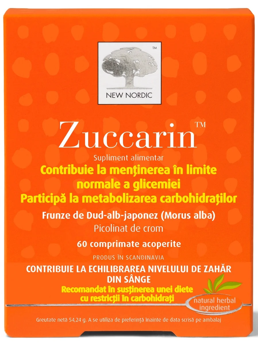 Zuccarin, 60 tablete, New Nordic