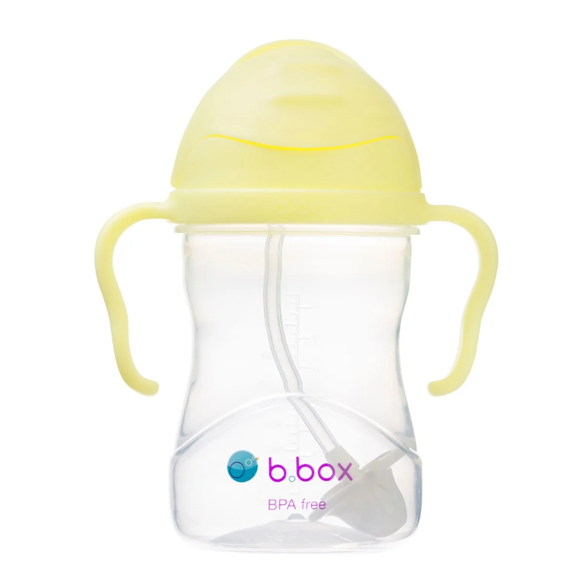 Cana cu pai pentru +6 luni Galben, 240ml, Bbox