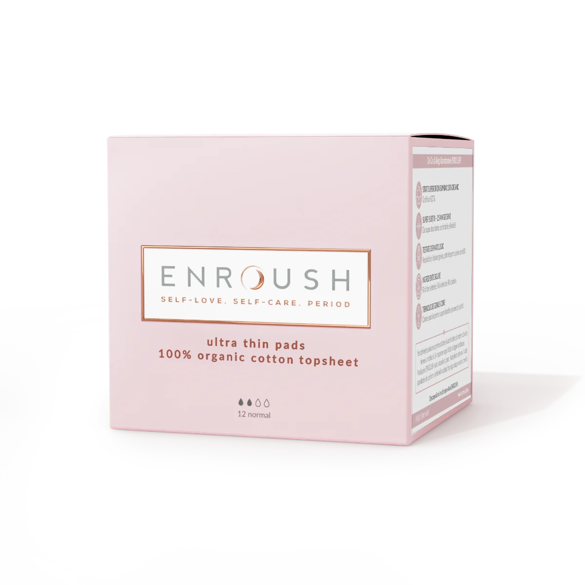 Absorbante organice Normal, 12 bucati, Enroush