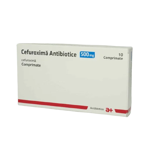 Cefuroxima 500mg, 10 comprimate, Antibiotice