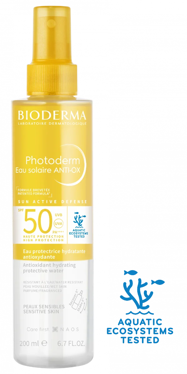 Apa de protectie solara antioxidanta SPF50 Photoderm Anti-OX, 200ml, Bioderma