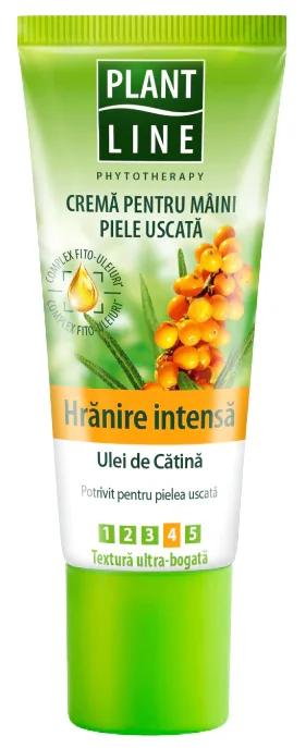 Crema de maini cu ulei de catina, 75ml, Plant Line