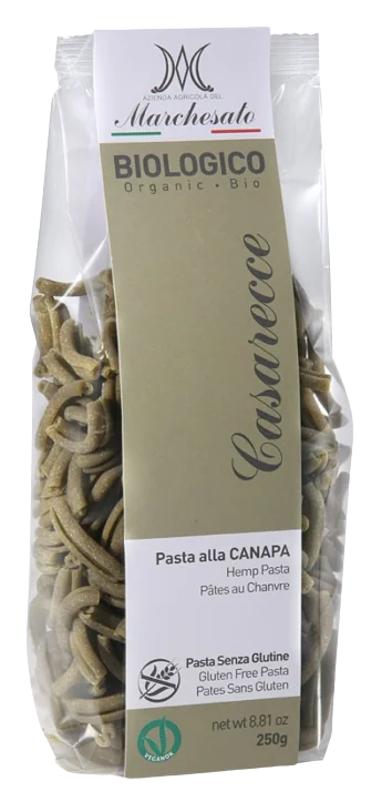 Paste cu canepa fara gluten Casarecce Bio, 250g, Marchesato