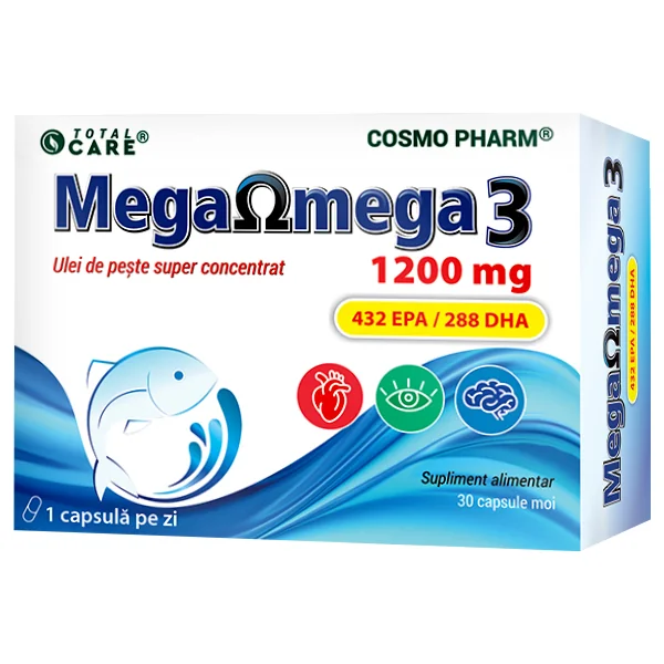 Mega Omega 3, 30 capsule moi, Cosmopharm