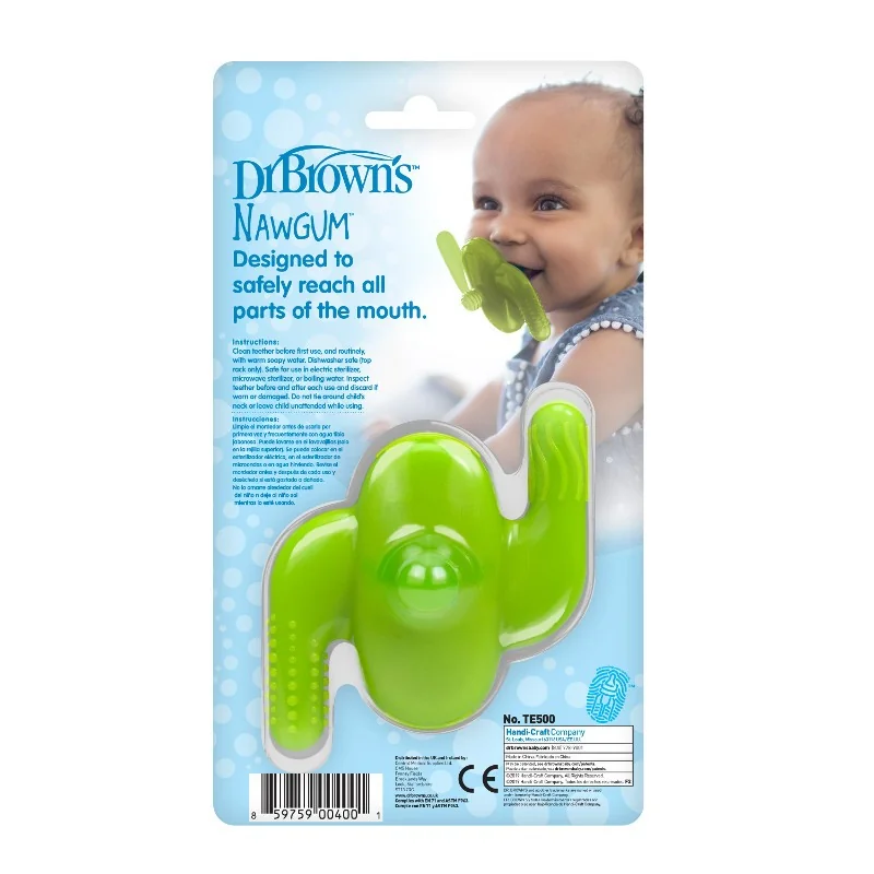 Jucarie de dentitie in forma de cactus 3 in 1, 1 bucata, Dr. Brown's