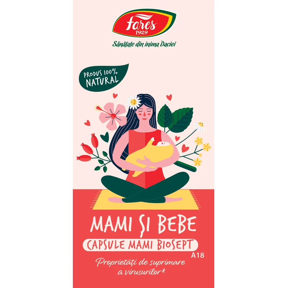 Biosept Mami si bebe, 30 capsule, Fares