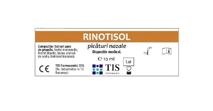 Rinotisol picaturi nazale, 10ml, Tis Farmaceutic
