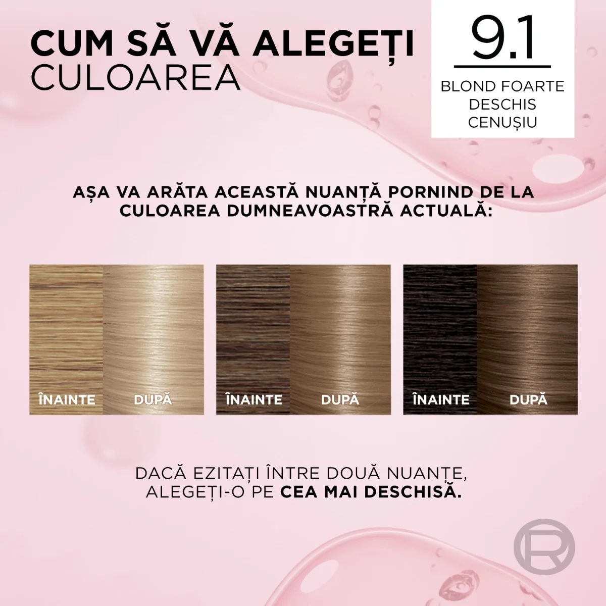 Vopsea de par permanenta Excellence Creme 9.1 Blond Foarte Deschis Cenusiu, 192ml, L'Oreal Paris