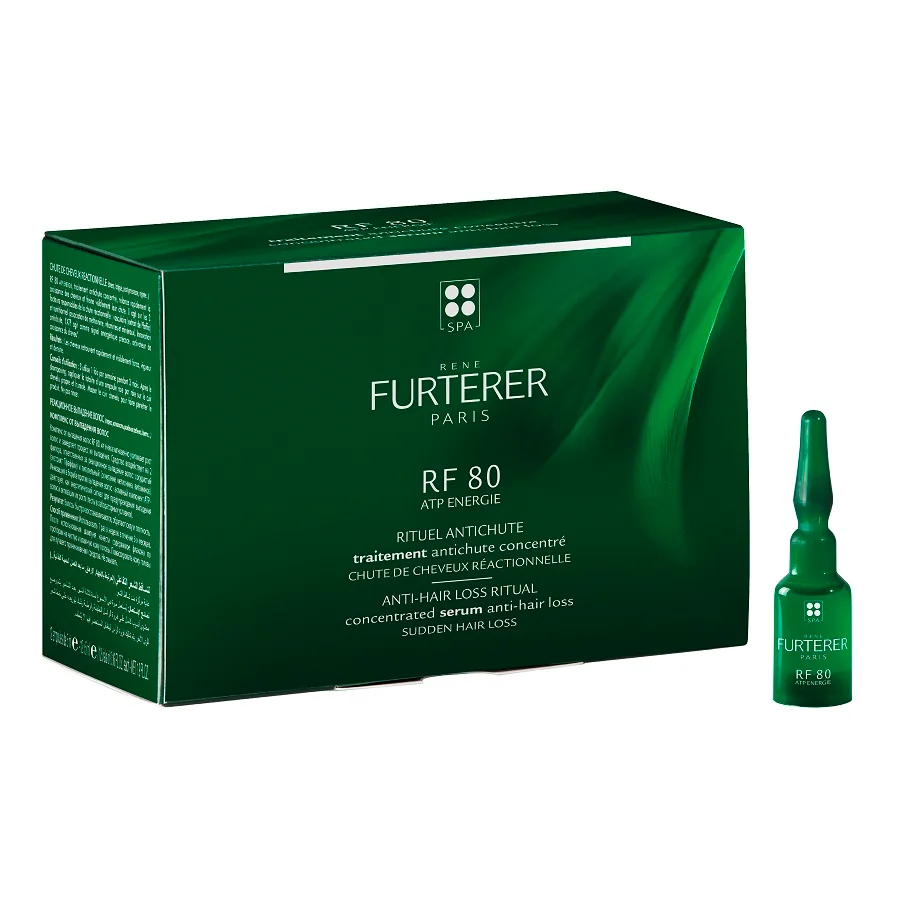 Ser concentrat impotriva caderii parului RF 80 ATP Eenergie, 12 fiole, Rene Furterer
