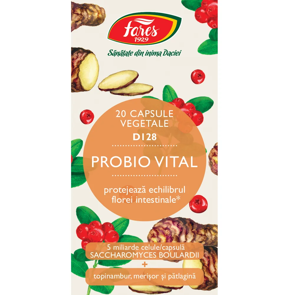 Probio Vital D128, 20 capsule, Fares