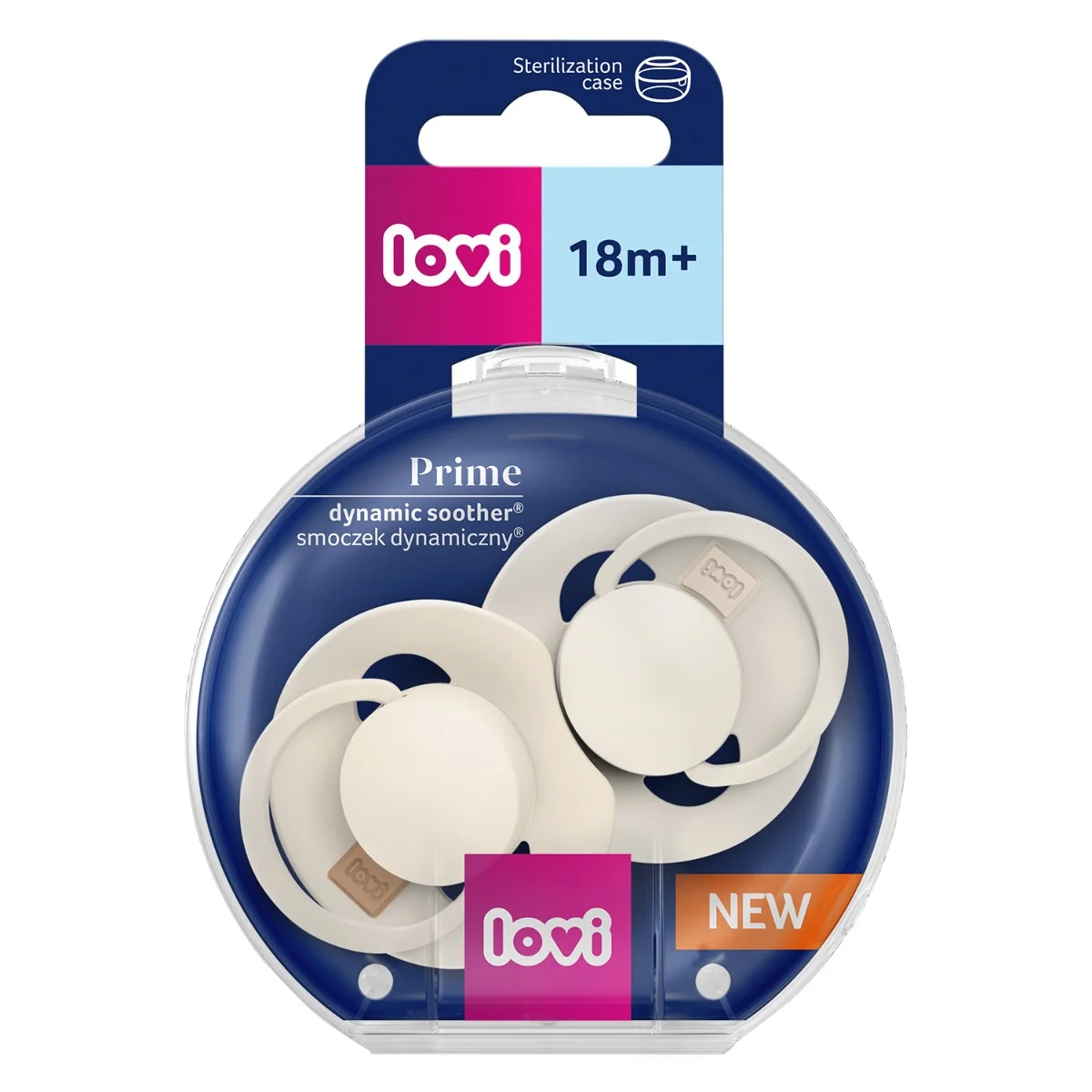 Set suzete din silicon pentru +18 luni Dynamic Prime Coconut/Ivory 34/403, 2 bucati, LOVI