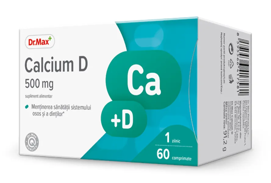 Dr. Max Calcium D, 60 comprimate