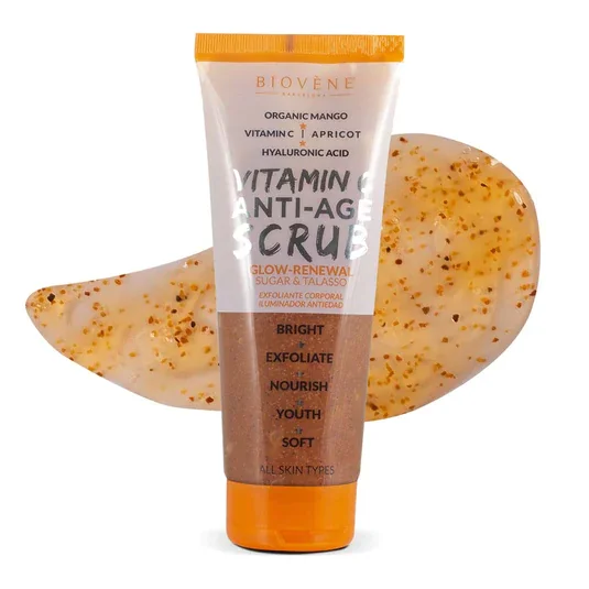 Scrub exfoliant de corp cu mango Vitamin C Anti-age, 250ml, Biovene
