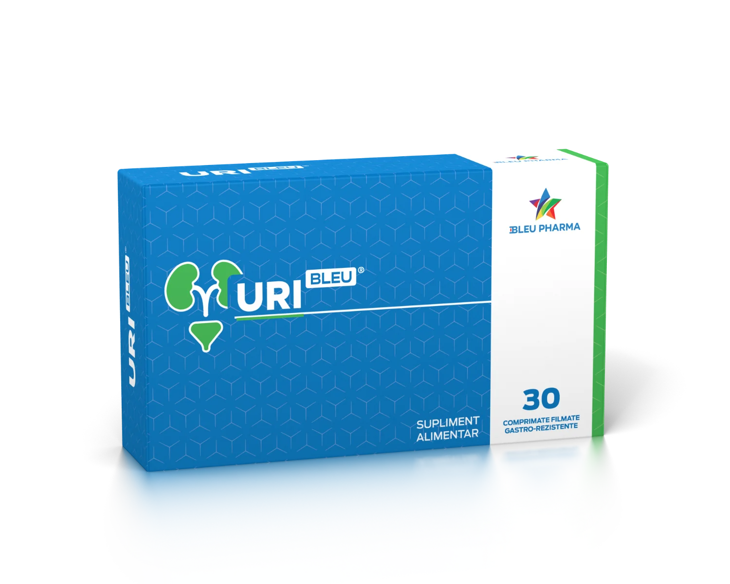 UriBleu, 30 comprimate gastrorezistente,