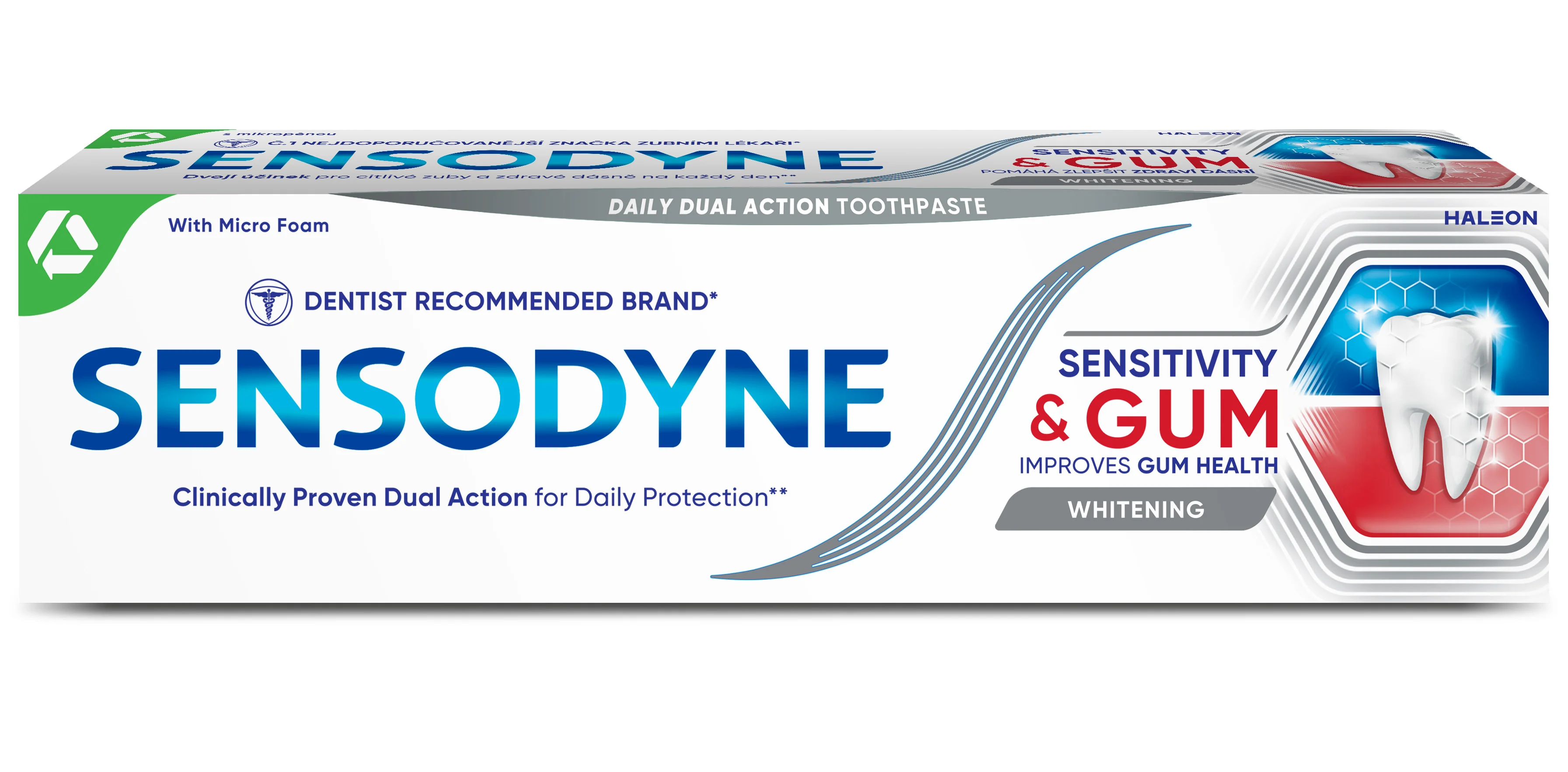 Pasta de dinti Sensitivity & Gum Whitening, 75ml, Sensodyne Pasta de dinti Sensitivity & Gum Whitening, 75ml, Sensodyne