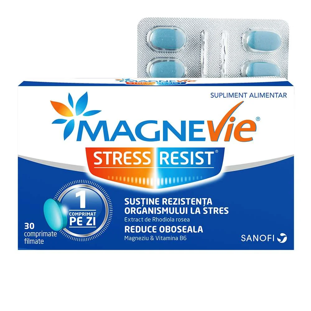 MagneVie Stress Resist, 30 comprimate, Sanofi