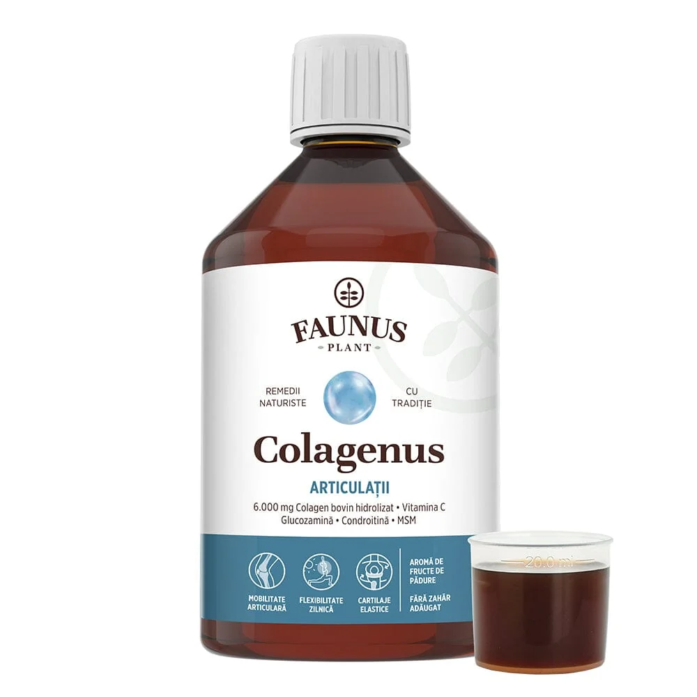 Colagen lichid pentru muschi si ligamente Colagenus Articulatii, 500ml, Faunus Plant