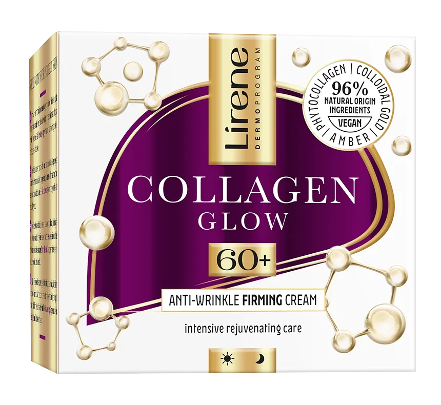 Crema anti-rid efect de fermitate 60+ Collagene Glow, 50ml, Lirene